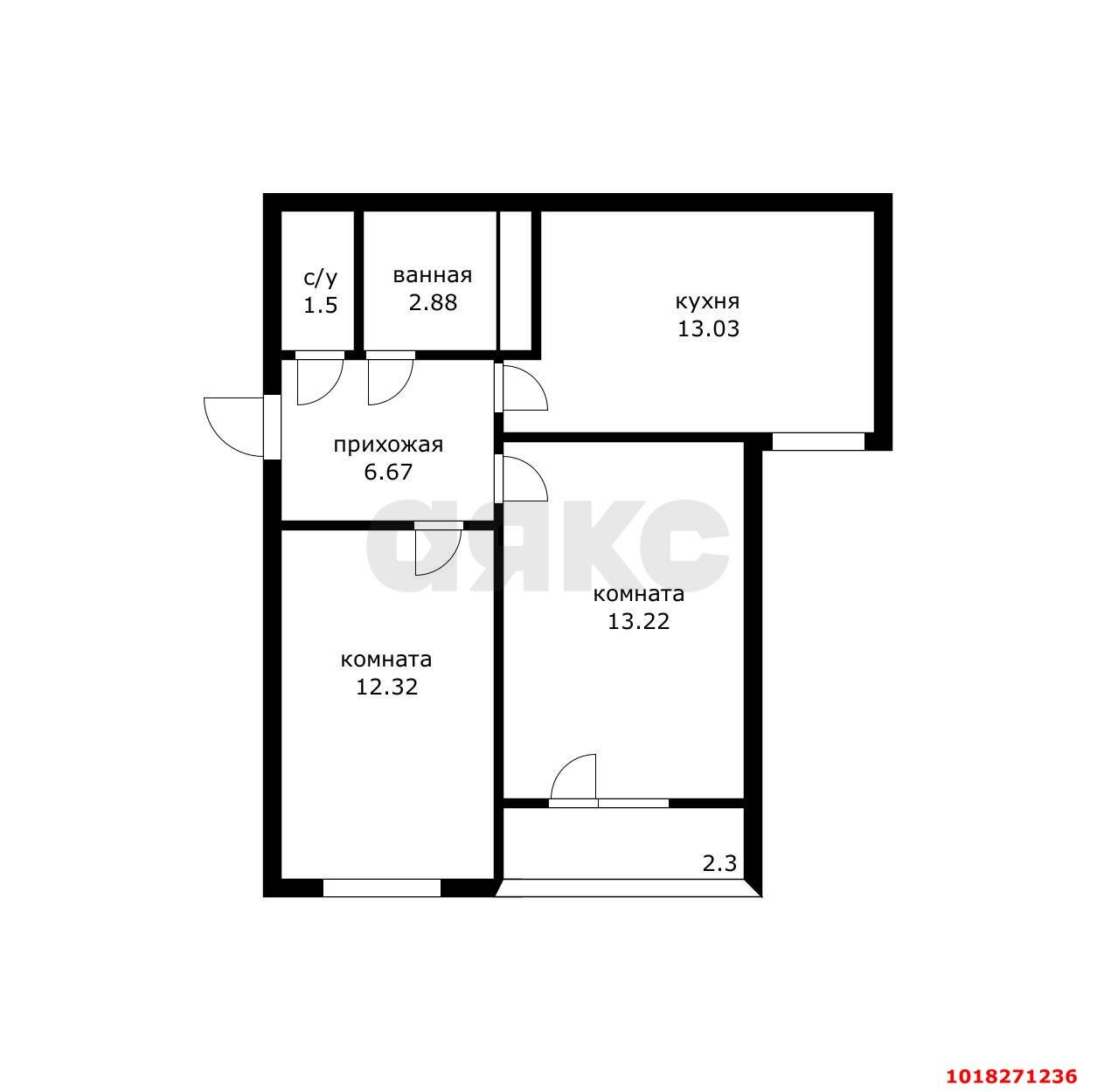 Фото №10: 2-комнатная квартира 50&nbsp;м², 7/24&nbsp;эт. - Краснодар, Карасунский внутригородской округ, Черёмушки, мкр. ЖК Рекорд, ул. Новороссийская, 90/2к2