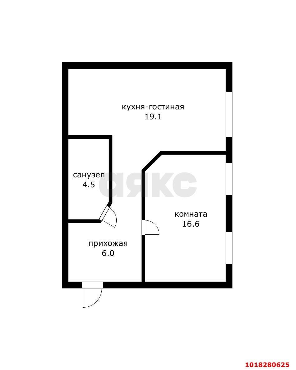 Фото №10: 1-комнатная квартира 48&nbsp;м², 4/4&nbsp;эт. - Краснодар, Карасунский внутригородской округ, ж/м Пашковский, ул. Карасунская, 257