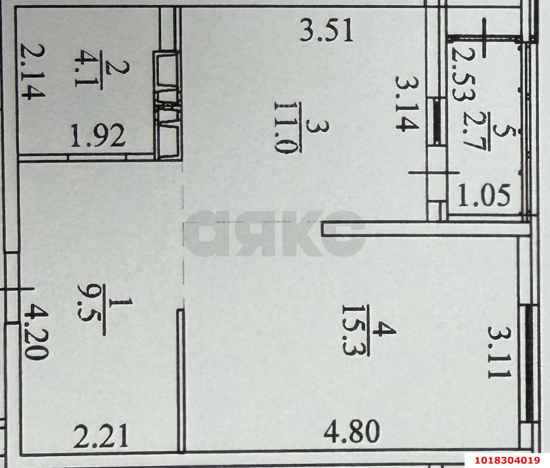 Фото №8: 1-комнатная квартира 44&nbsp;м², 12/12&nbsp;эт. - Краснодар, Прикубанский внутригородской округ, мкр. жилой комплекс Новелла, ул. Питерская, 40к5
