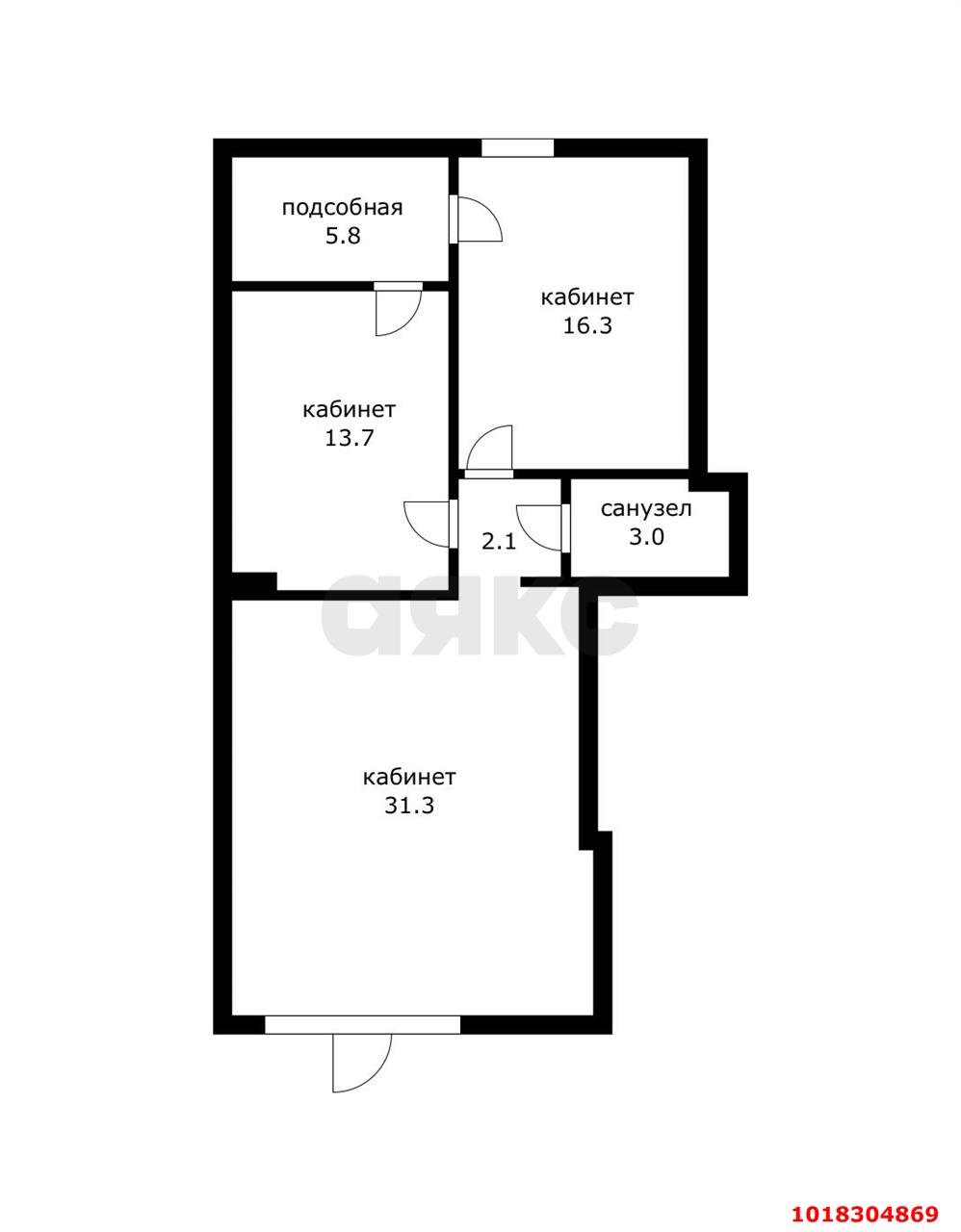 Фото №11: Торговое помещение 72&nbsp;м², 3&nbsp;эт. - Краснодар, Карасунский внутригородской округ, мкр. Камвольно-суконный Комбинат, ул. Просторная, 84