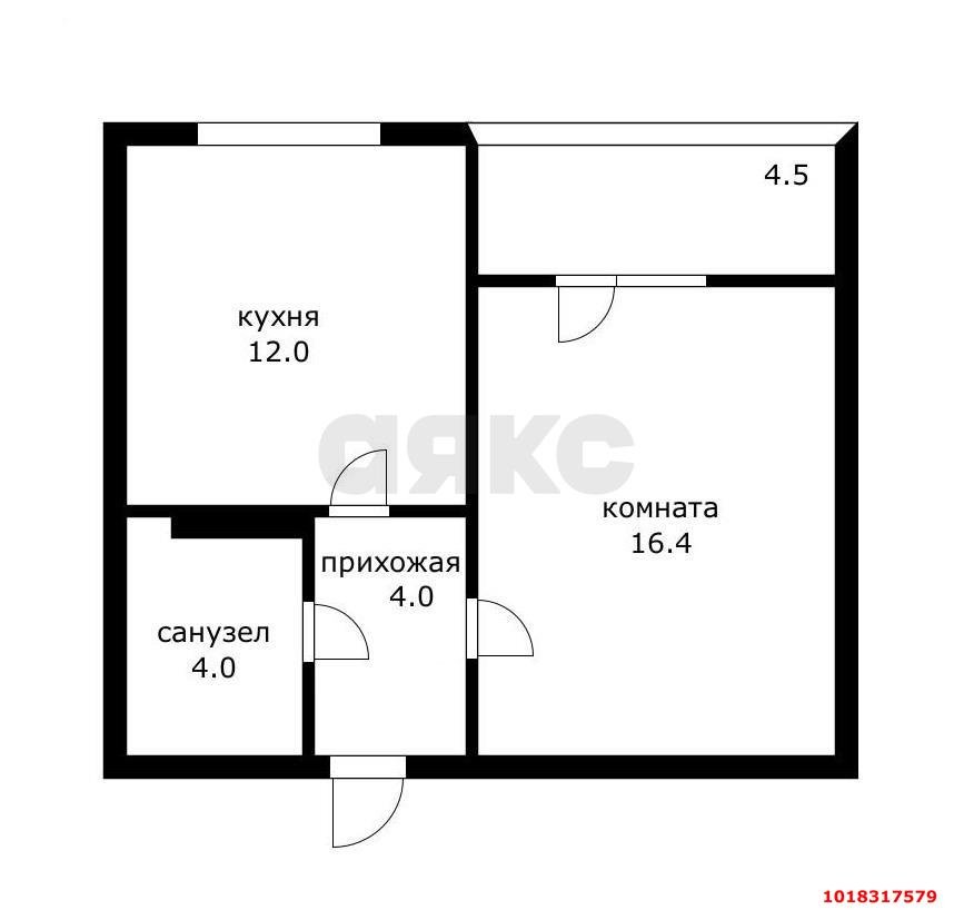 Фото №10: 1-комнатная квартира 41&nbsp;м², 3/16&nbsp;эт. - Краснодар, Карасунский внутригородской округ, Гидростроителей, мкр. ЖК Феникс, ул. имени В.Н. Мачуги, 6/2к1
