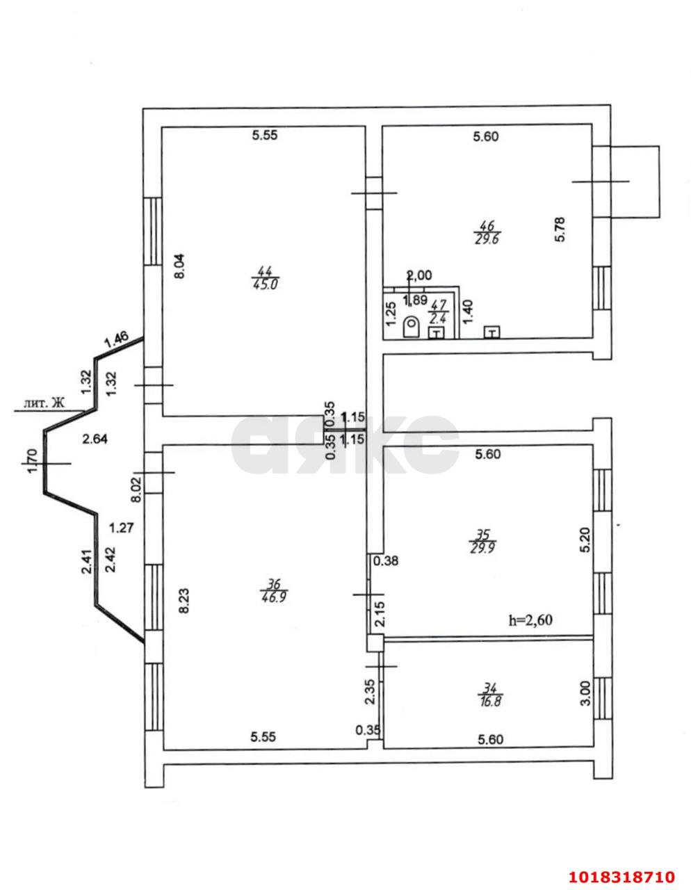Фото №2: Торговое помещение 170&nbsp;м², 1/6&nbsp;эт. - Краснодар, Западный внутригородской округ, мкр. Фестивальный, ул. имени Тургенева, 136/1