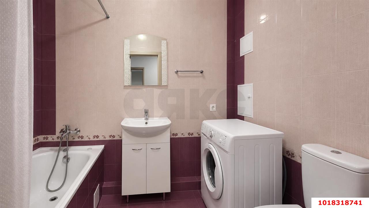 Фото №9: 2-комнатная квартира 62&nbsp;м², 5/10&nbsp;эт. - Краснодар, Прикубанский внутригородской округ, Фестивальный, мкр. Солнечный, ул. имени Симиренко, 18