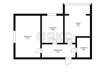 Фото №1: 2-комнатная квартира 52 м², 2/4 эт. - Краснодар, мкр. Завод Радиоизмерительных Приборов, ул. Алуштинская, 13