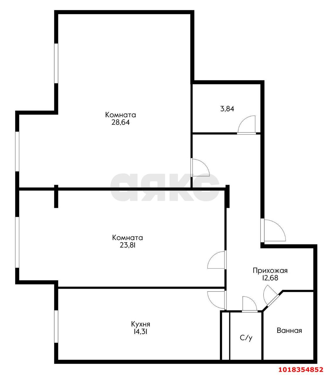 Фото №1: 3-комнатная квартира 86&nbsp;м², 1/16&nbsp;эт. - Краснодар, Прикубанский внутригородской округ, мкр. 9-й километр, ул. Ярославская, 113к1