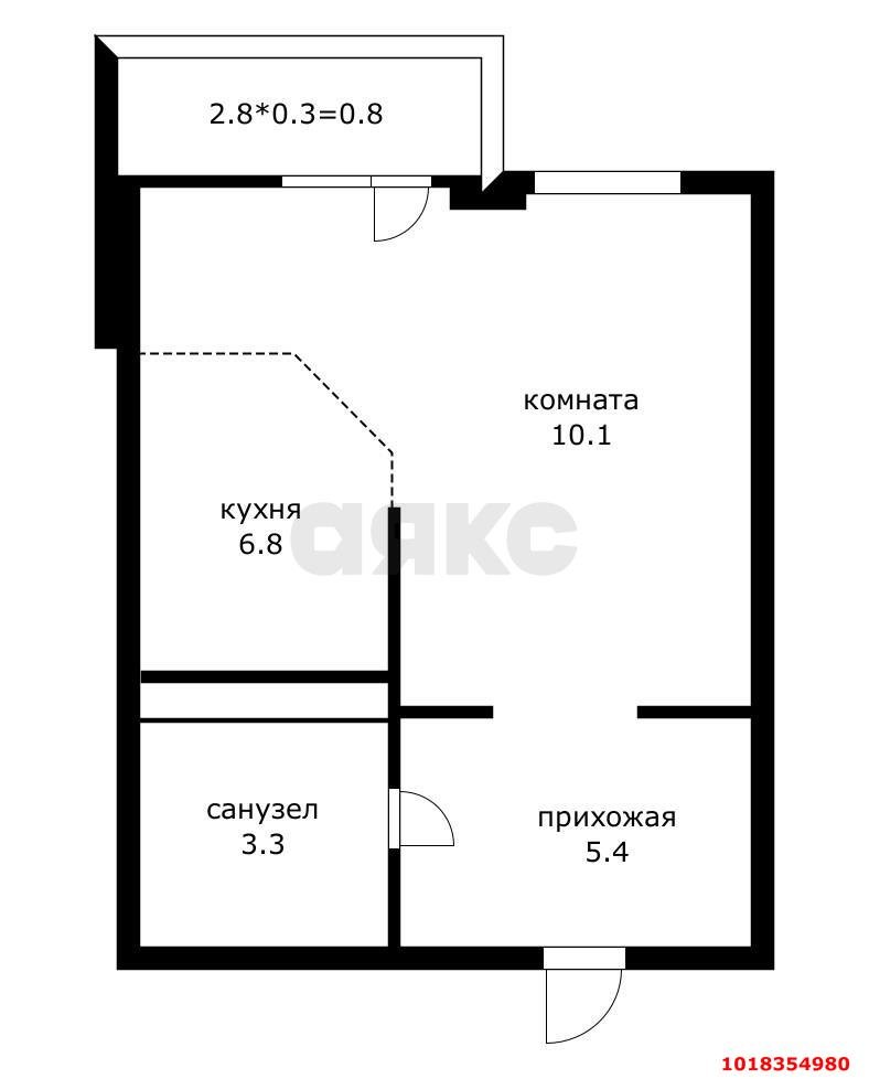 Фото №11: Студия 29&nbsp;м², 3/12&nbsp;эт. - Краснодар, Прикубанский внутригородской округ, мкр. ЖК Красная Площадь, ул. Конгрессная, 17