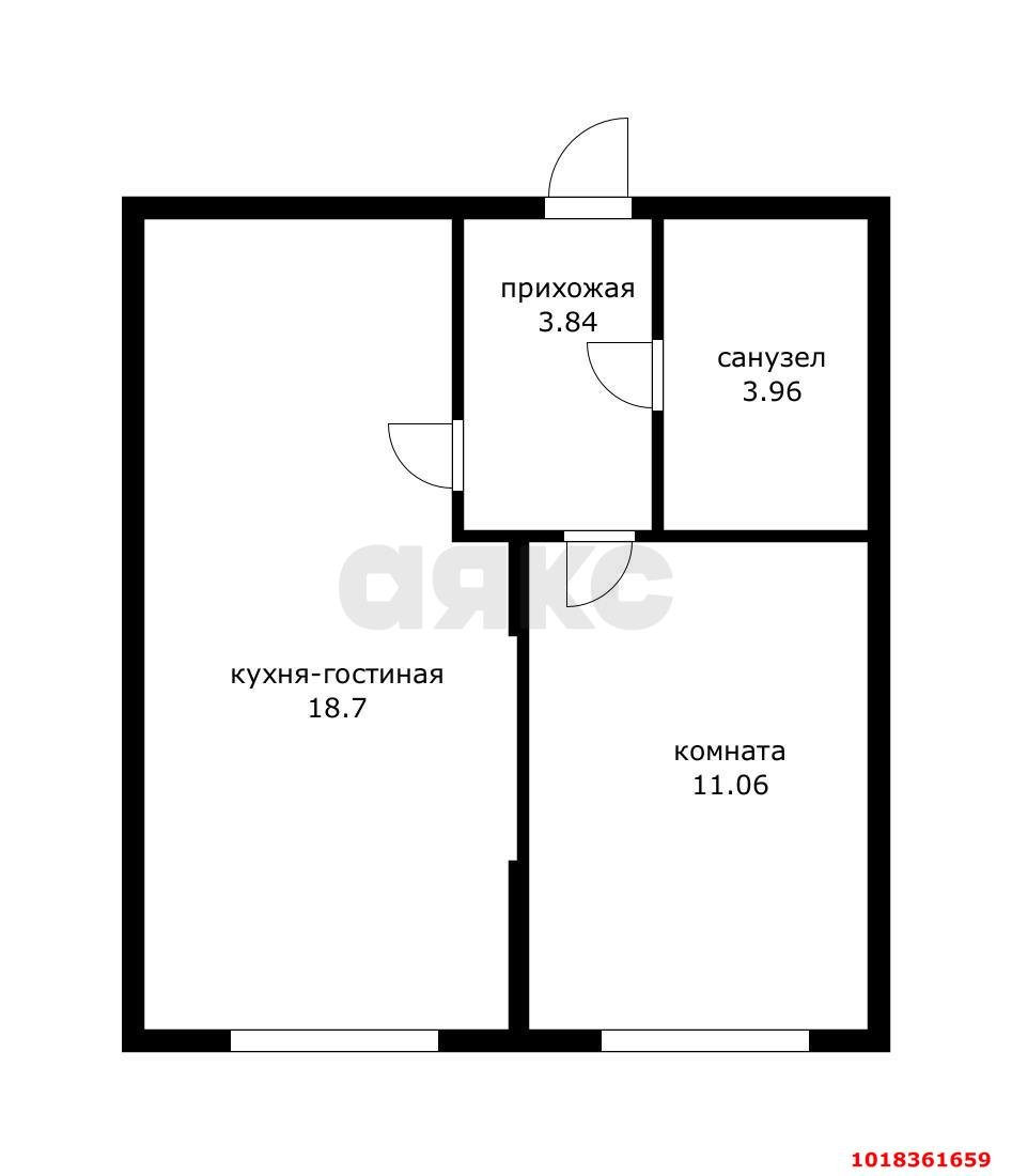 Фото №13: 1-комнатная квартира 33&nbsp;м², 8/9&nbsp;эт. - Краснодар, Прикубанский внутригородской округ, мкр. жилой комплекс Зелёная Территория, ул. имени Генерала Брусилова, 5лит1.2