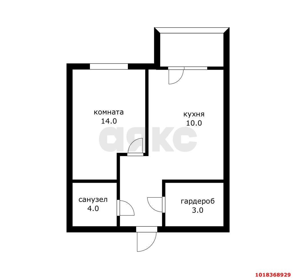 Фото №9: 1-комнатная квартира 33&nbsp;м², 6/24&nbsp;эт. - Краснодар, Центральный внутригородской округ, Табачная Фабрика, мкр. ЖК Все Свои Вип, ул. Колхозная, 5/1
