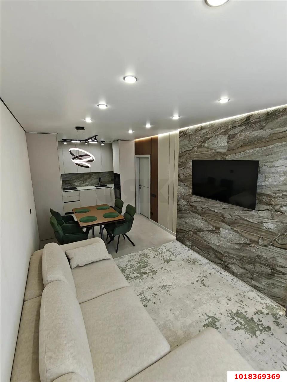 Фото №5: 2-комнатная квартира 60&nbsp;м², 13/23&nbsp;эт. - Краснодар, Прикубанский внутригородской округ, мкр. жилой комплекс Отражение, ул. Конгрессная, 41