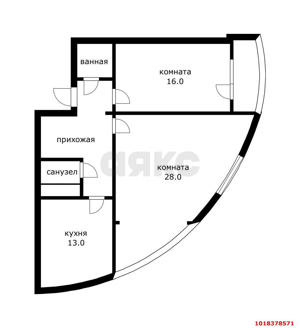 Фото №17: 2-комнатная квартира 76&nbsp;м², 14/24&nbsp;эт. - Краснодар, Карасунский внутригородской округ, Хлопчато-бумажный Комбинат, мкр. жилой комплекс Фамилия, ул. Старокубанская, 124