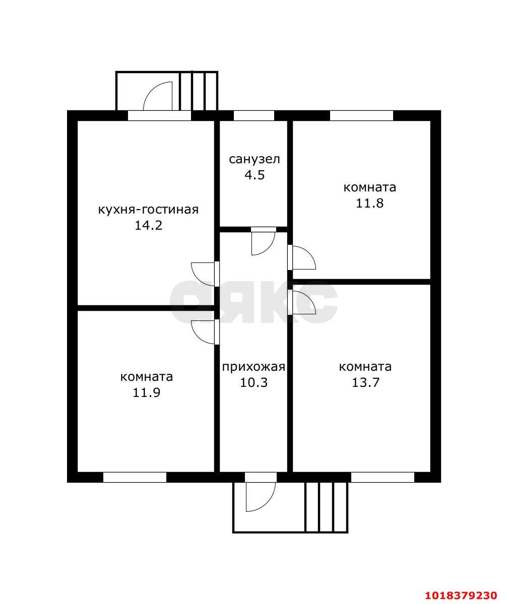 Фото №7: Дом 70&nbsp;м² + 4&nbsp;сот., 1&nbsp;эт. - Октябрьский, Прикубанский внутригородской округ, мкр. СНТ Нектар, ул. Вольная