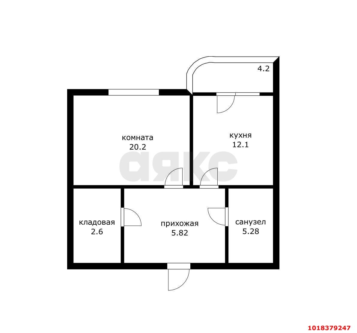 Фото №2: 1-комнатная квартира 50&nbsp;м², 4/24&nbsp;эт. - Краснодар, Кожзавод, ЖК Европейский, мкр. Западный внутригородской округ, ул. Кожевенная, 26