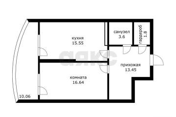 Фото №1: 1-комнатная квартира 51 м², 18/22 эт. - Краснодар, мкр. Черёмушки, ул. Вишняковой, 1/23к1