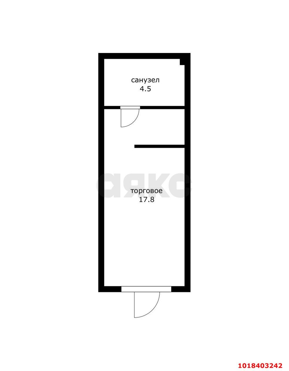 Фото №7: Студия 22&nbsp;м², 1/9&nbsp;эт. - Краснодар, Прикубанский внутригородской округ, мкр. жилой комплекс Дыхание, ул. Лётчика Позднякова, 2к12