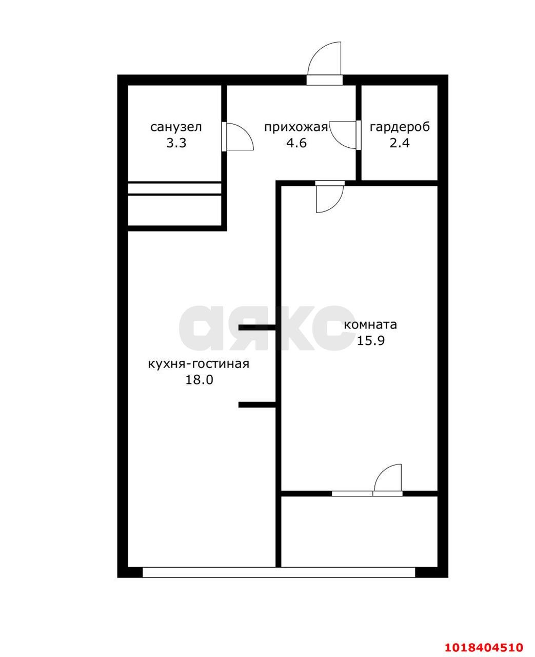 Фото №22: 1-комнатная квартира 46&nbsp;м², 17/24&nbsp;эт. - Краснодар, Карасунский внутригородской округ, Хлопчато-бумажный Комбинат, мкр. жилой комплекс Фамилия, ул. Старокубанская, 124к1