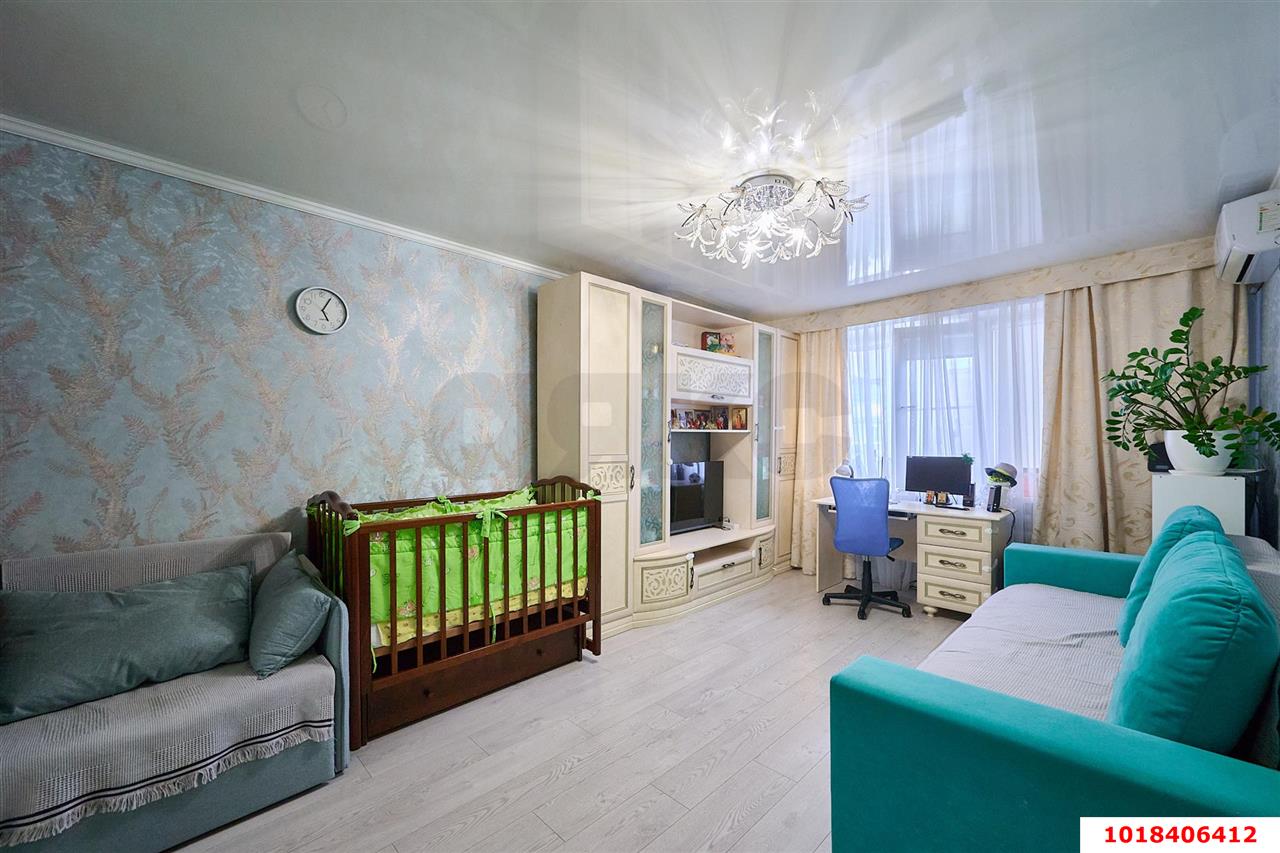 Фото №7: 1-комнатная квартира 40&nbsp;м², 9/10&nbsp;эт. - Краснодар, Прикубанский внутригородской округ, мкр. Завод Измерительных Приборов, ул. Зиповская, 28