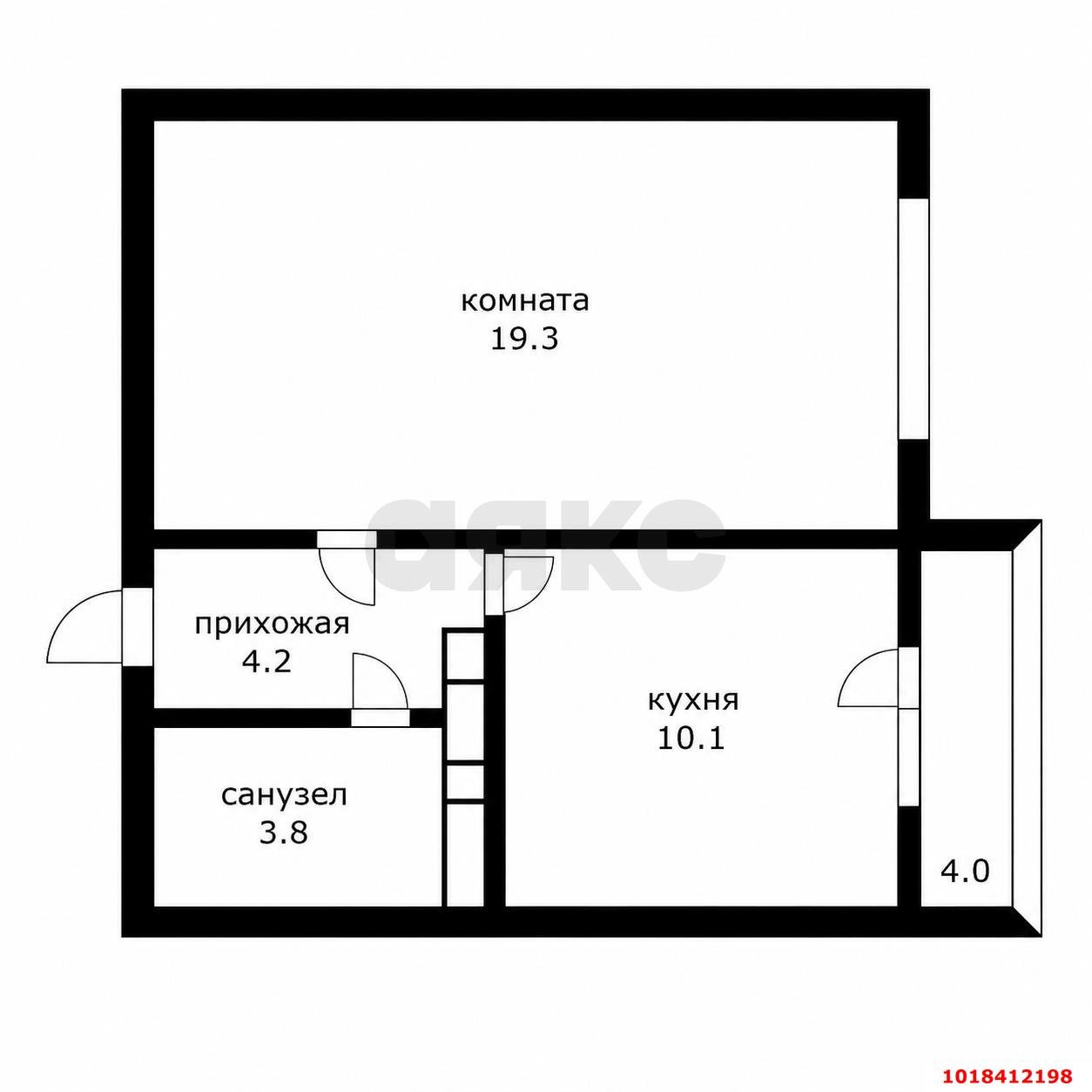 Фото №13: 1-комнатная квартира 37&nbsp;м², 10/16&nbsp;эт. - Краснодар, Прикубанский внутригородской округ, мкр. Восточно-Кругликовский, ул. Героев-Разведчиков, 36