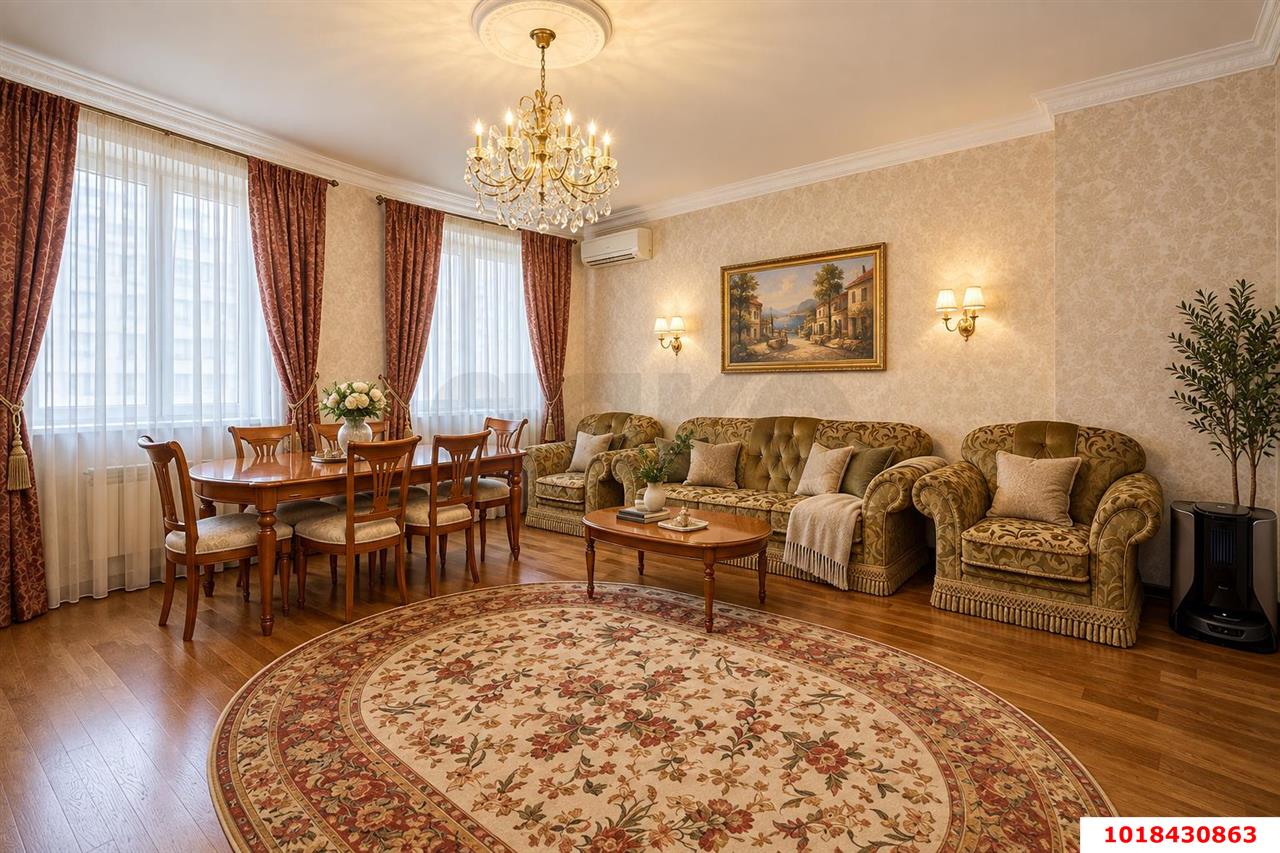 Фото №5: 3-комнатная квартира 124&nbsp;м², 8/16&nbsp;эт. - Краснодар, Западный внутригородской округ, мкр. Фестивальный, ул. Монтажников, 10
