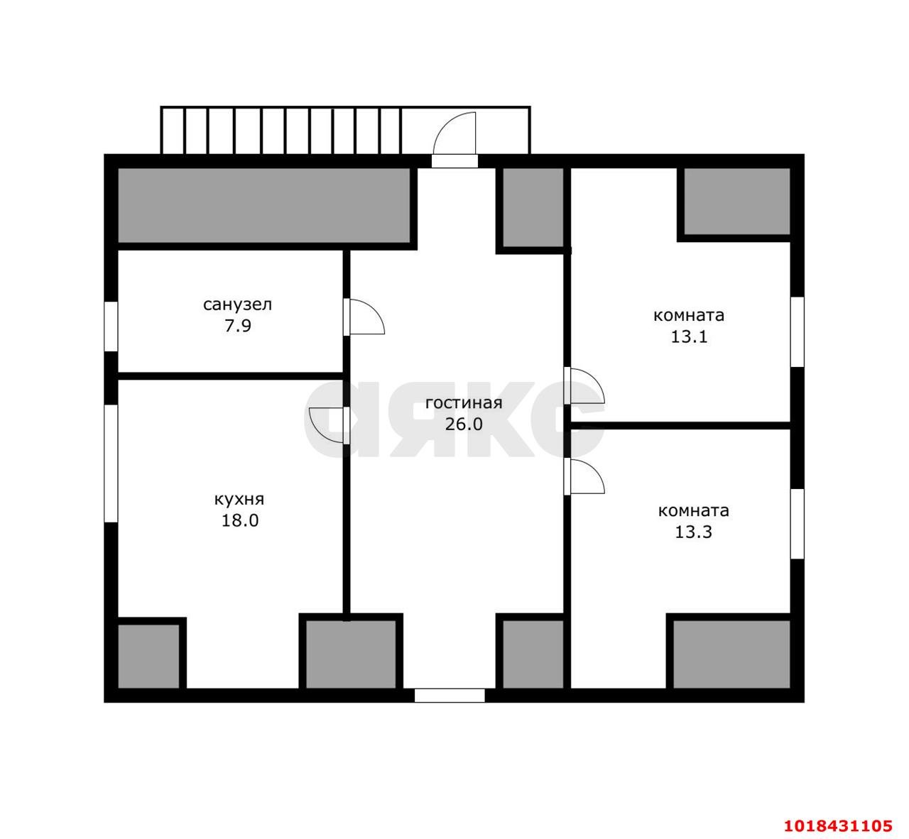 Фото №15: 3-комнатная квартира 85&nbsp;м², 2/2&nbsp;эт. - Яблоновский, ул. Дорожная, 55