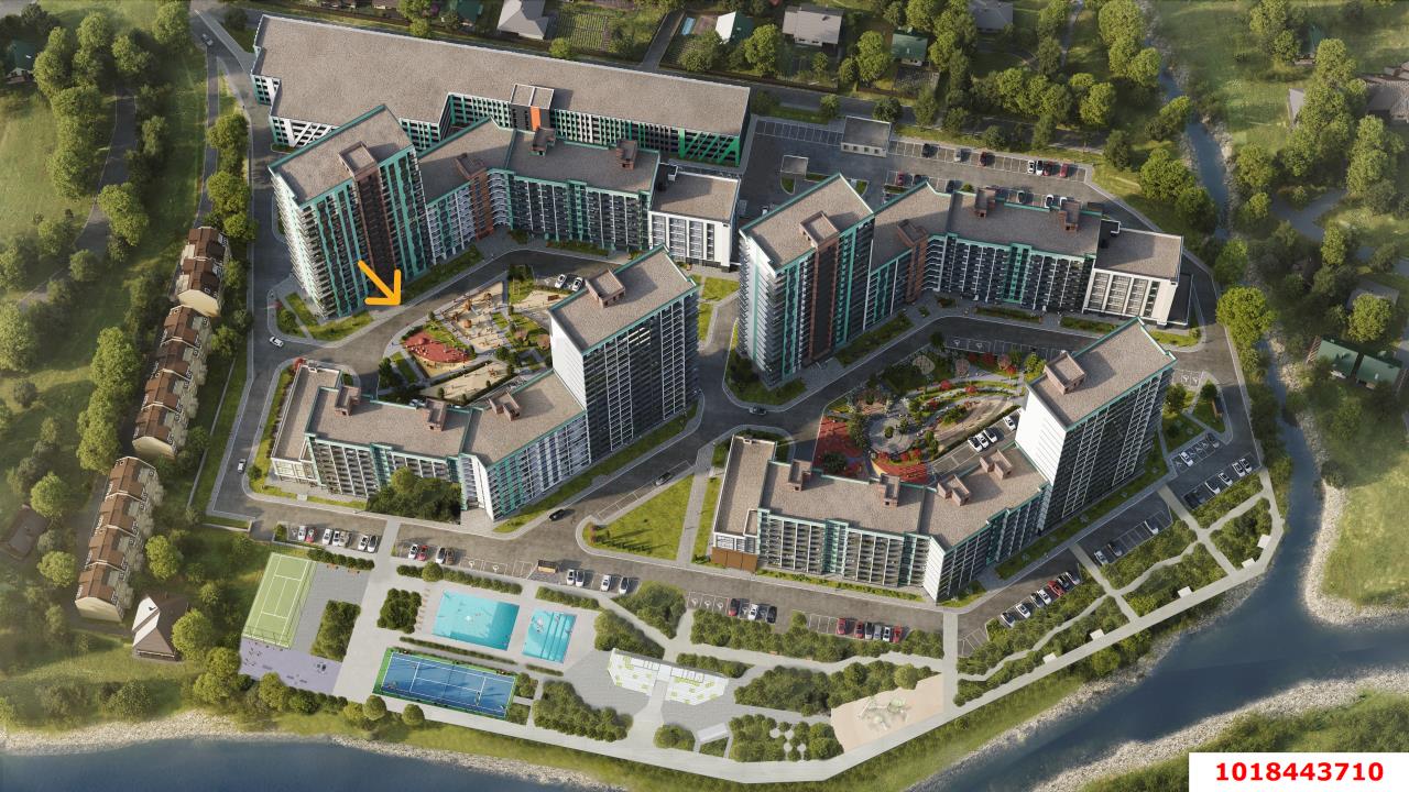 Фото №1: 1-комнатная квартира 30&nbsp;м², 5/18&nbsp;эт. - Небуг, мкр. ЖК Botanica Hills
