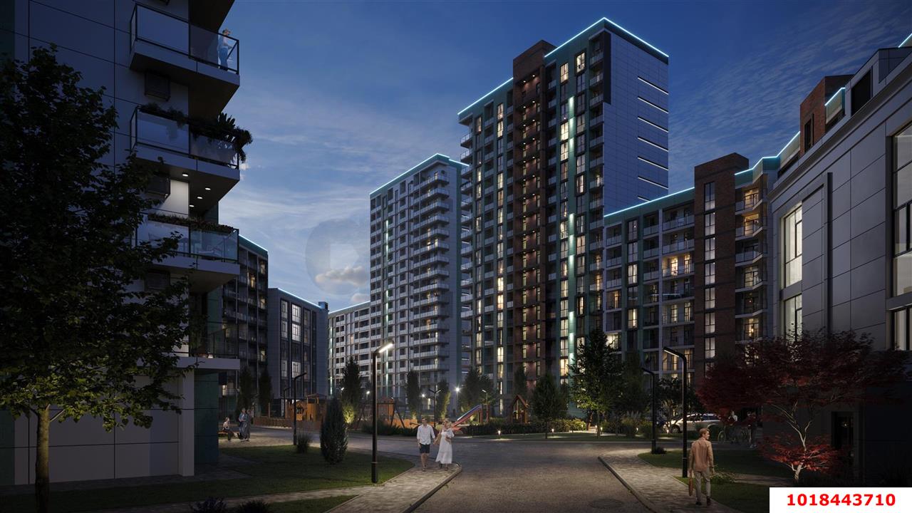 Фото №4: 1-комнатная квартира 30&nbsp;м², 5/18&nbsp;эт. - Небуг, мкр. ЖК Botanica Hills