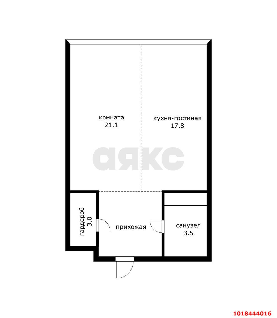 Фото №20: 1-комнатная квартира 48&nbsp;м², 18/24&nbsp;эт. - Краснодар, Карасунский внутригородской округ, Хлопчато-бумажный Комбинат, мкр. жилой комплекс Фамилия, ул. Старокубанская, 124к1