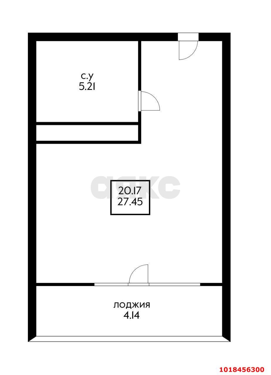 Фото №2: Студия 30&nbsp;м², 20/23&nbsp;эт. - Краснодар, Прикубанский внутригородской округ, Круглик, жилой комплекс Сердце, мкр. Школьный, ул. Школьная, 1