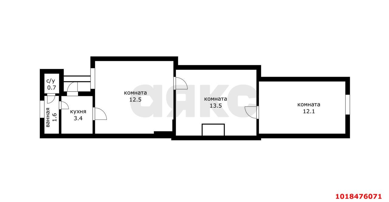 Фото №9: 2-комнатная квартира 38&nbsp;м², 1/1&nbsp;эт. - Краснодар, Центральный внутригородской округ, мкр. Центральный, ул. Карасунская, 109
