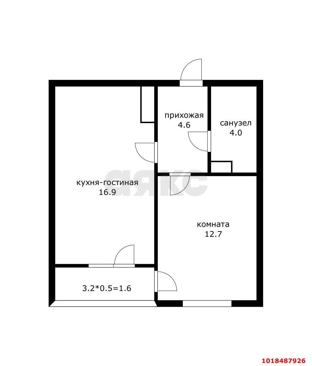 Фото №22: 1-комнатная квартира 41&nbsp;м², 10/16&nbsp;эт. - Краснодар, Прикубанский внутригородской округ, мкр. жилой комплекс Сармат, ул. Константина Гондаря, 98