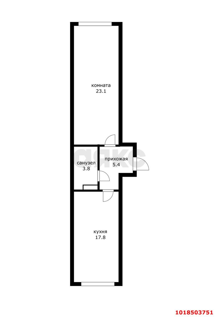 Фото №7: 1-комнатная квартира 50&nbsp;м², 5/9&nbsp;эт. - Новая Адыгея, мкр. жилой комплекс Мега-Победа 2, ул. Песочная, 1к3