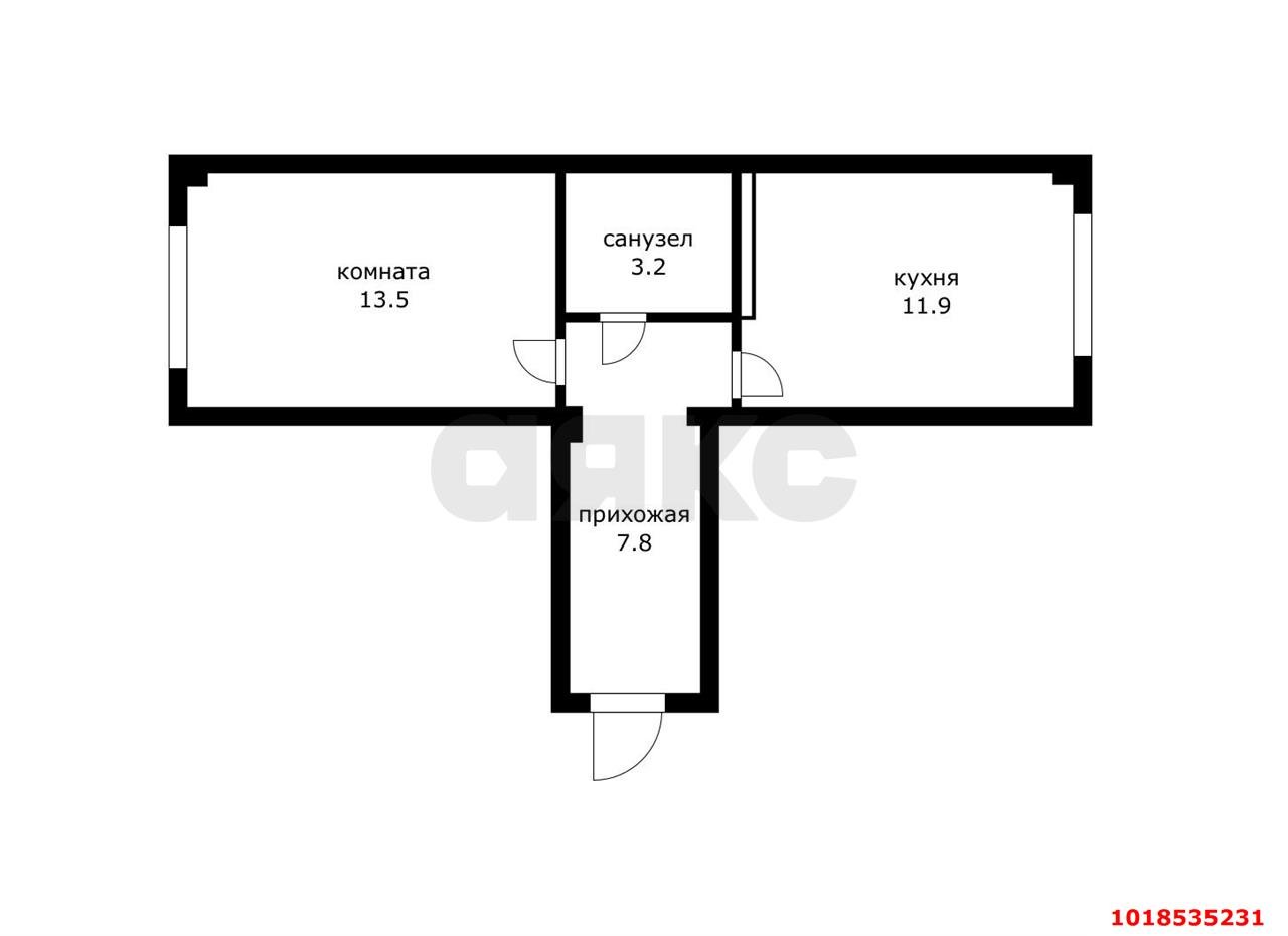 Фото №9: 1-комнатная квартира 36&nbsp;м², 4/9&nbsp;эт. - Яблоновский, ул. Тургеневское Шоссе, 1Гк2