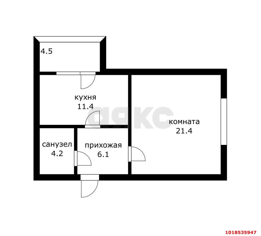 Фото №20: 1-комнатная квартира 50&nbsp;м², 4/4&nbsp;эт. - Энем, ул. 68-й Морской Бригады, 8/1