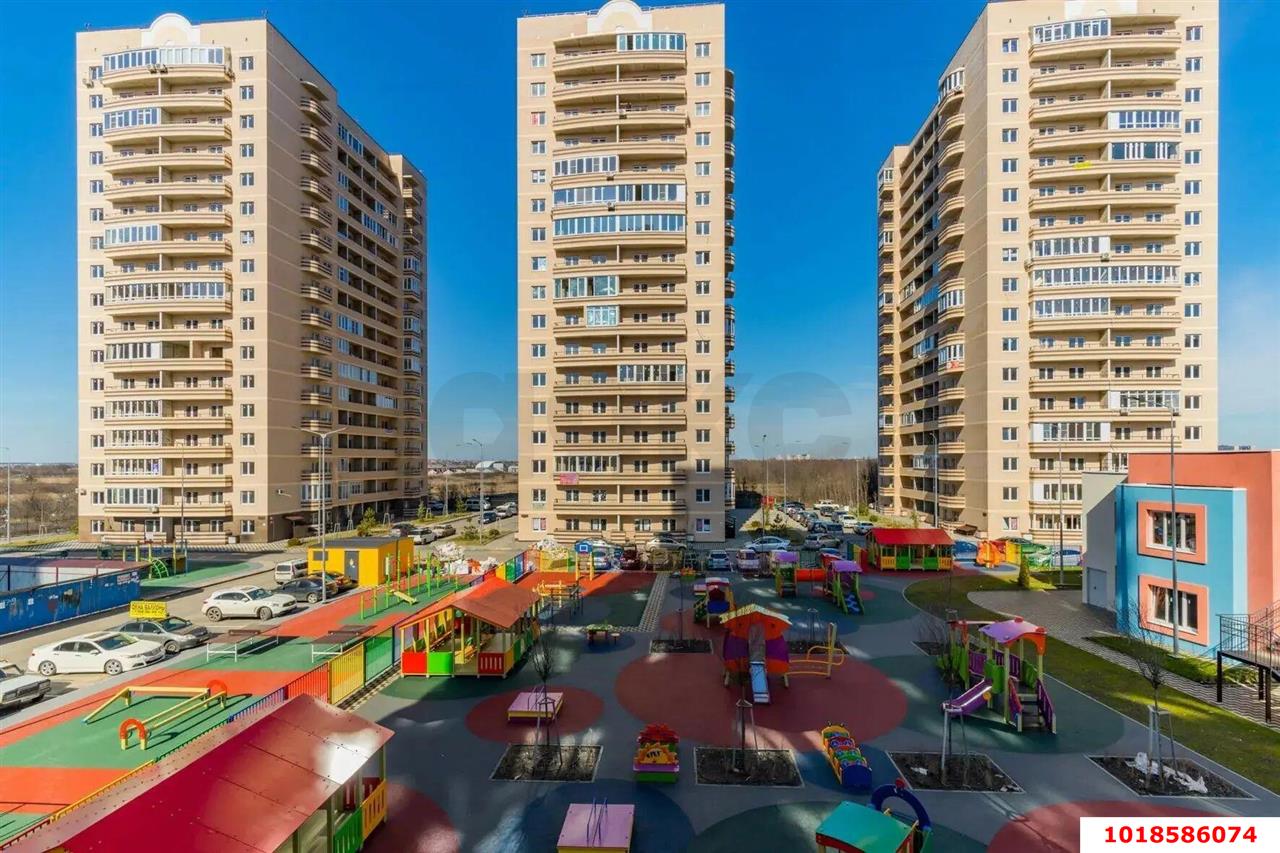 Фото №4: 1-комнатная квартира 38&nbsp;м², 17/18&nbsp;эт. - Краснодар, Прикубанский внутригородской округ, Фестивальный, мкр. ЖК Цветы, ул. Круговая, 4Вк7
