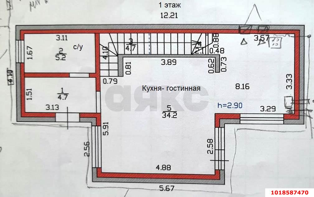 Фото №20: Дом 112&nbsp;м² + 2.06&nbsp;сот., 2&nbsp;эт. - Краснодар, Прикубанский внутригородской округ, Северный, мкр. СНТ Садовод 2, ул. Фиалковая