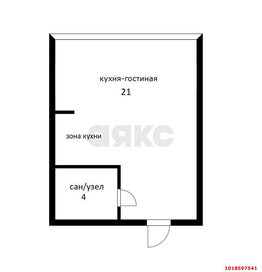 Фото №3: Студия 25&nbsp;м², 1/3&nbsp;эт. - Тамань, ул. Карла Маркса, 229