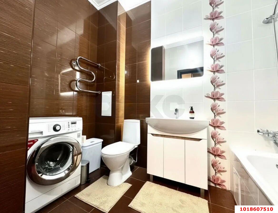 Фото №6: 1-комнатная квартира 43&nbsp;м², 15/18&nbsp;эт. - Краснодар, Прикубанский внутригородской округ, Фестивальный, мкр. Солнечный, ул. имени Симиренко, 71к1