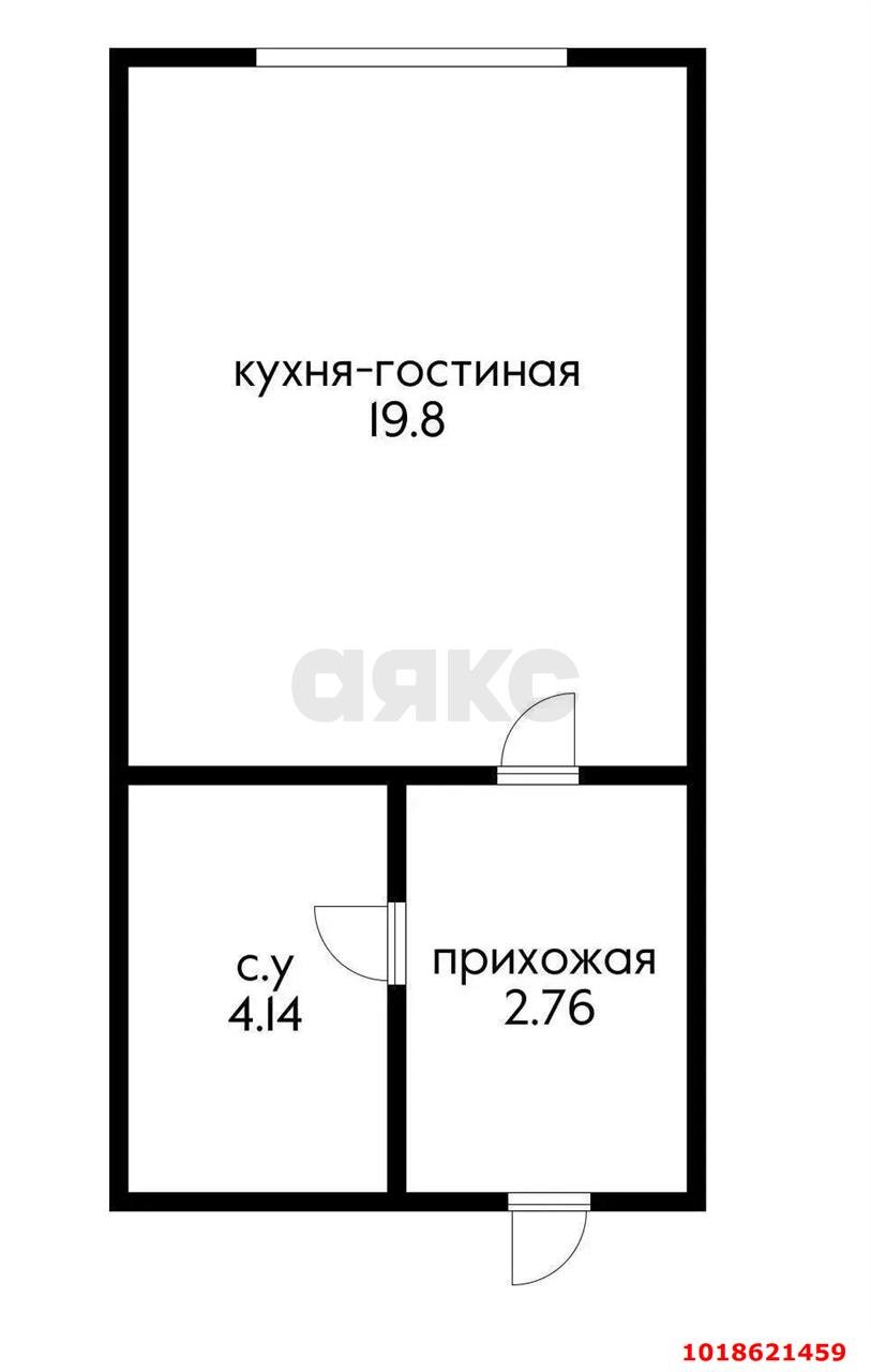 Фото №16: Студия 26&nbsp;м², 12/15&nbsp;эт. - Краснодар, Прикубанский внутригородской округ, Завод Измерительных Приборов, мкр. ЖК Девелопмент Плаза, ул. имени 40-летия Победы, 33Г