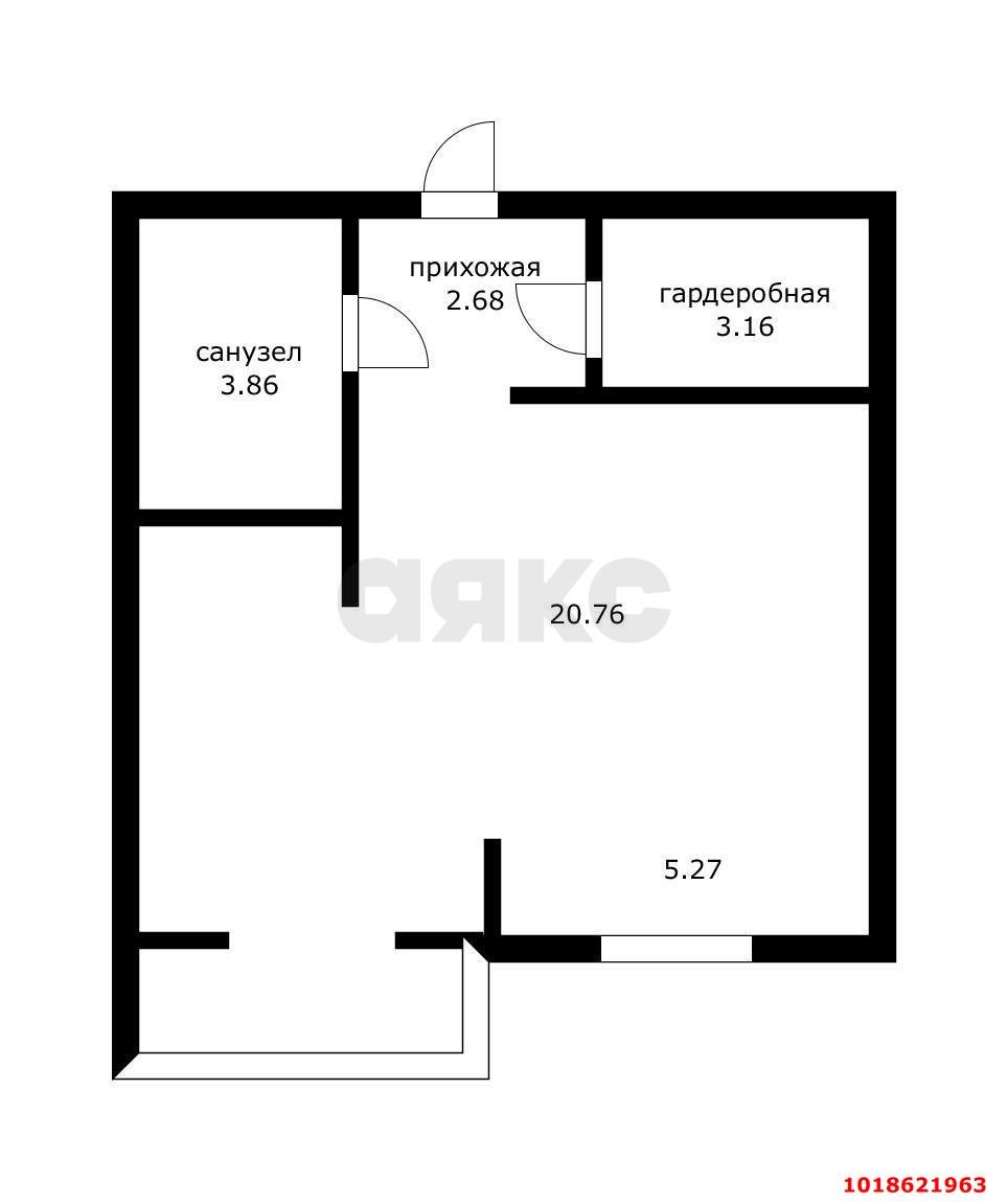 Фото №19: 1-комнатная квартира 35&nbsp;м², 5/5&nbsp;эт. - Южный, ул. Войсковая, 8/2