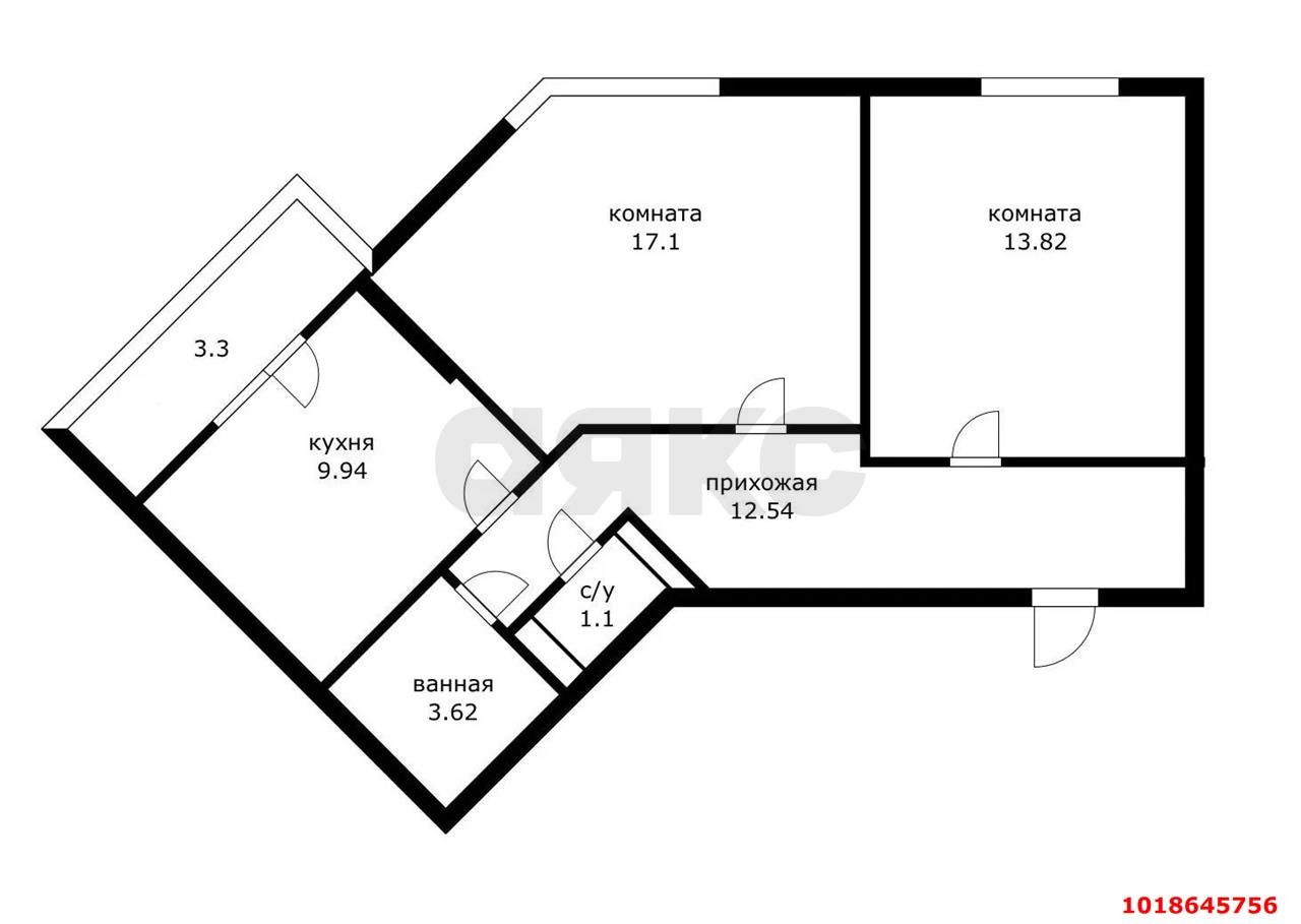 Фото №13: 2-комнатная квартира 63&nbsp;м², 6/9&nbsp;эт. - Анапа, мкр. жилой комплекс Аванта, ул. Крылова, 13к1