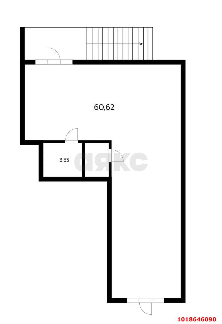 Фото №4: Торговое помещение 60&nbsp;м², 1/20&nbsp;эт. - Краснодар, Прикубанский внутригородской округ, мкр. Достояние, ул. Григория Булгакова