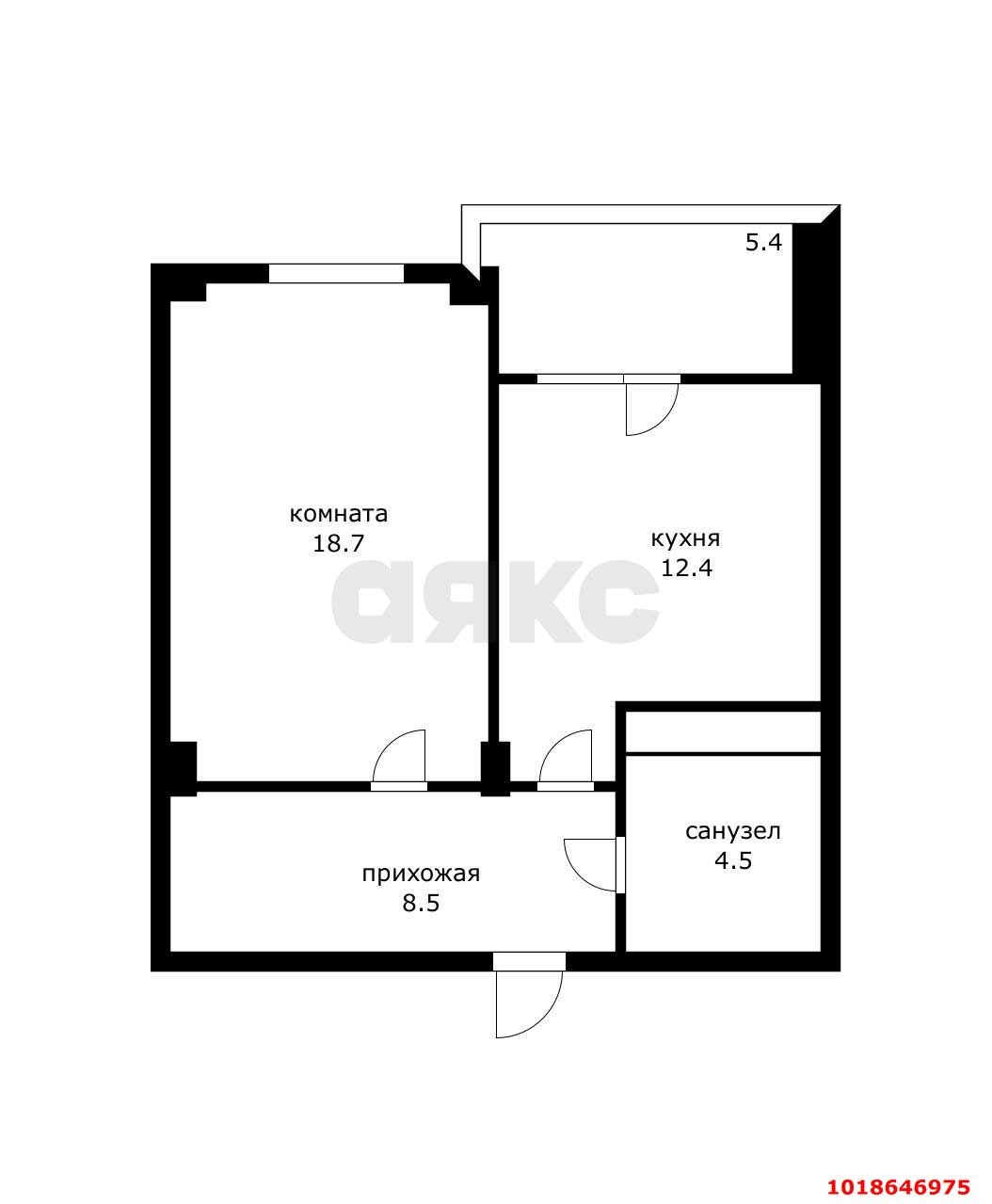 Фото №11: 1-комнатная квартира 50&nbsp;м², 11/16&nbsp;эт. - Краснодар, Западный внутригородской округ, мкр. ЖК Аврора, ул. имени Дзержинского, 95