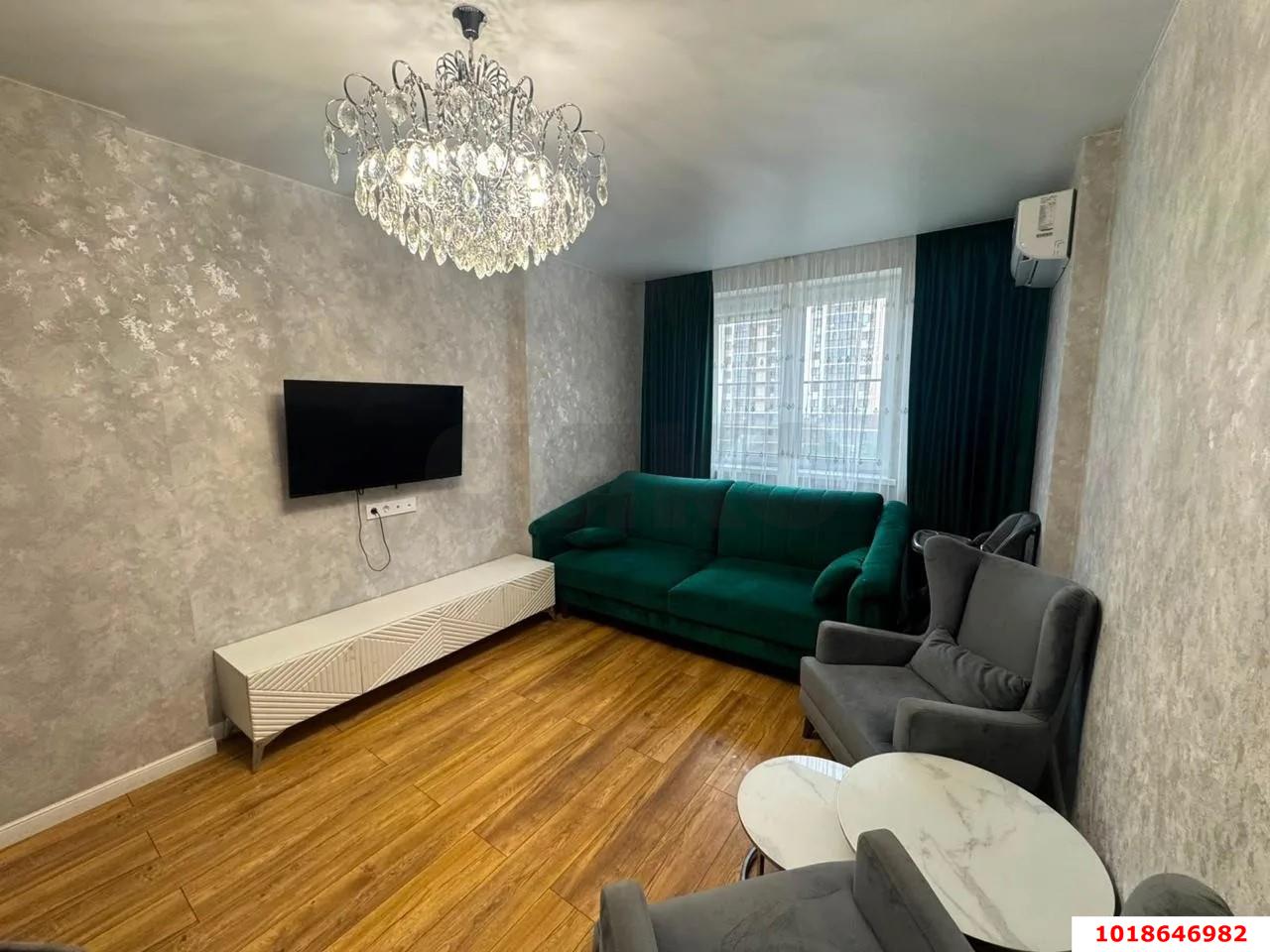 Фото №2: 3-комнатная квартира 60&nbsp;м², 4/17&nbsp;эт. - Краснодар, Прикубанский внутригородской округ, имени Петра Метальникова, мкр. ЖК Времена Года 3, ул. Цезаря Куникова, 24к1