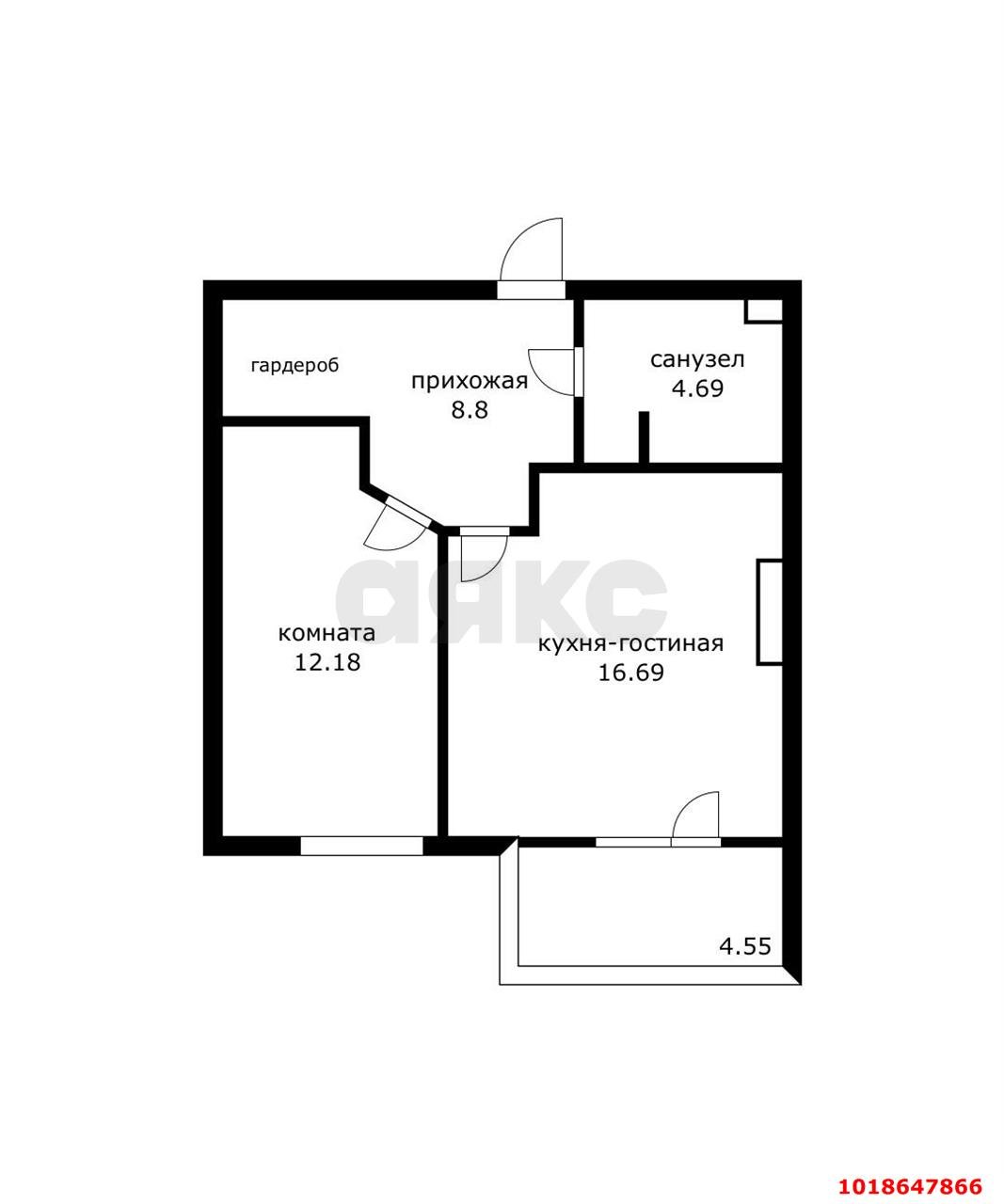 Фото №6: 1-комнатная квартира 43&nbsp;м², 3/3&nbsp;эт. - Краснодар, Прикубанский внутригородской округ, мкр. жилой комплекс Италия, ул. Веронская, 16