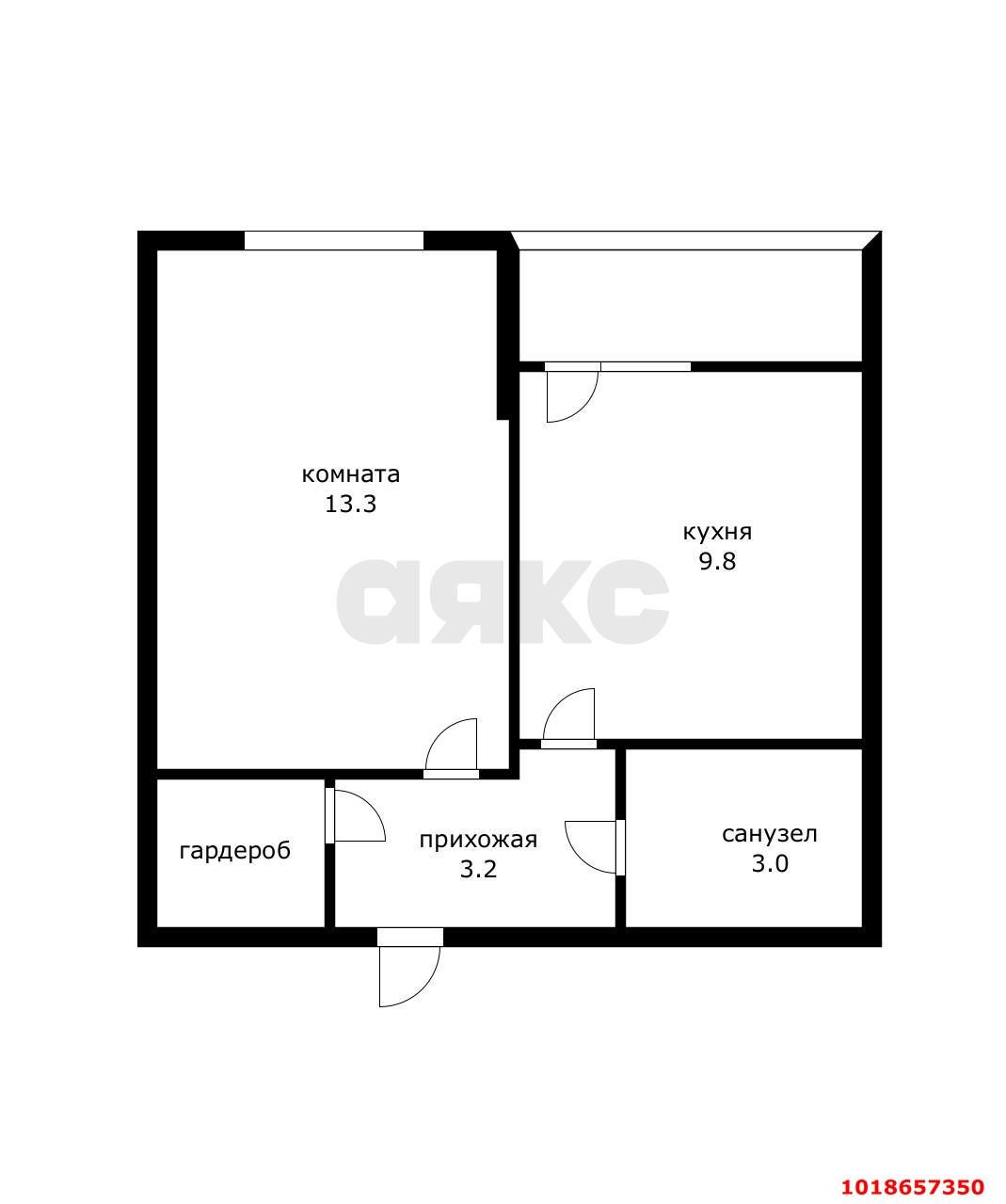 Фото №8: 1-комнатная квартира 31&nbsp;м², 1/16&nbsp;эт. - Краснодар, Прикубанский внутригородской округ, мкр. жилой комплекс Самолёт, ул. Западный Обход, 39/2к4