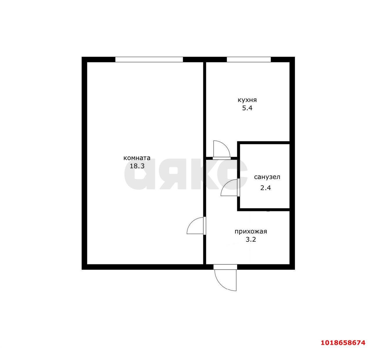 Фото №13: 1-комнатная квартира 29&nbsp;м², 4/5&nbsp;эт. - Энем, ул. Фрунзе, 10