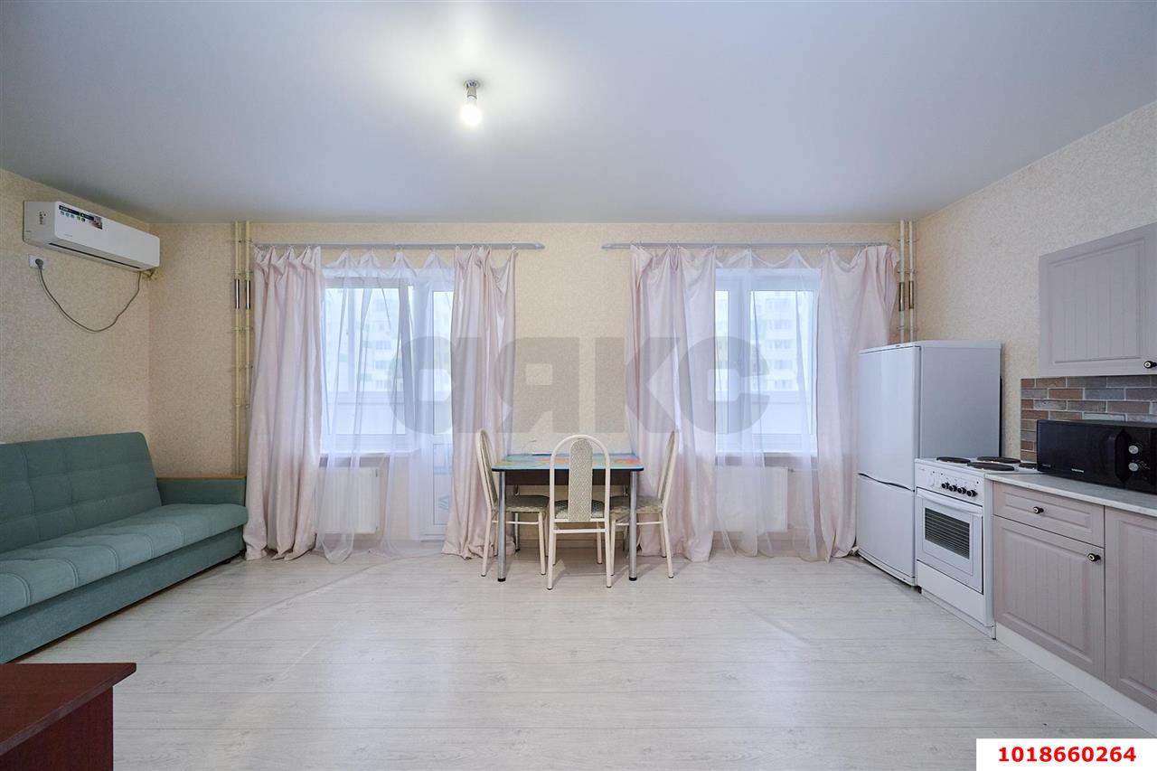 Фото №1: Студия 33&nbsp;м², 12/16&nbsp;эт. - Краснодар, Прикубанский внутригородской округ, Восточный, мкр. жилой комплекс Квартал № 6, ул. Генерал-лейтенанта Александра Сапрунова, 17
