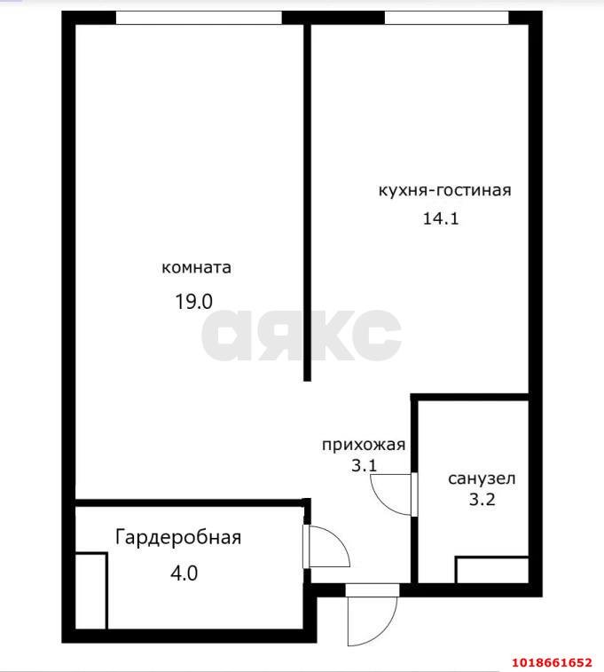 Фото №9: 1-комнатная квартира 43&nbsp;м², 1/9&nbsp;эт. - Новая Адыгея, мкр. жилой комплекс Мега-Победа 2, ул. Песочная, 1к2
