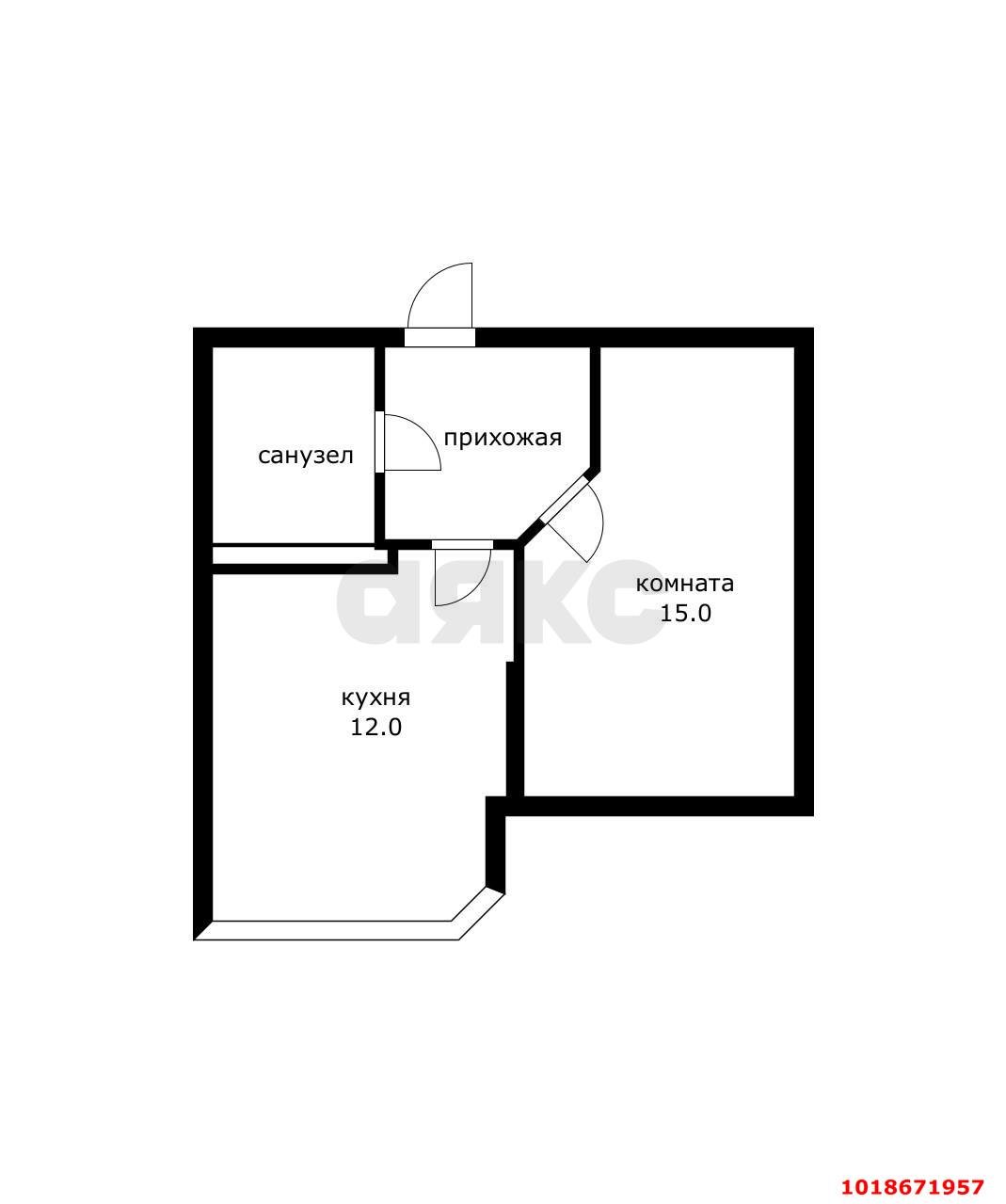 Фото №11: 1-комнатная квартира 36&nbsp;м², 12/22&nbsp;эт. - Краснодар, Прикубанский внутригородской округ, мкр. ЖК Губернский, ул. им. Героя Яцкова И.В., 19к2