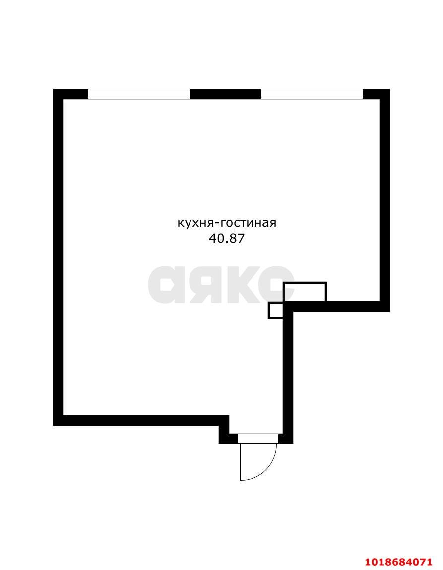 Фото №9: Студия 45&nbsp;м², 8/16&nbsp;эт. - Краснодар, Центральный внутригородской округ, мкр. Черёмушки, ул. Обрывная, 132/1к19