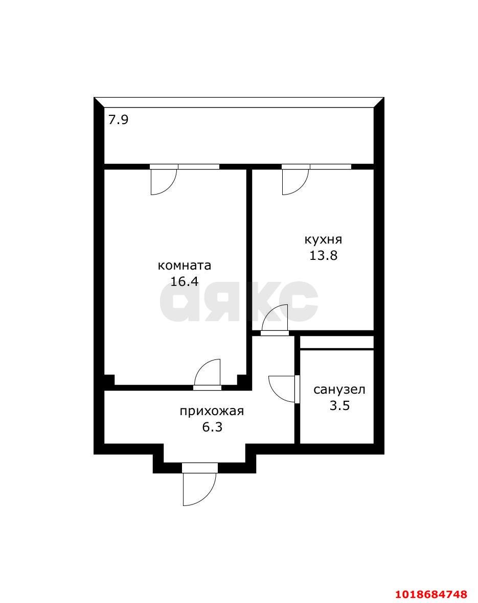 Фото №10: 1-комнатная квартира 47&nbsp;м², 10/18&nbsp;эт. - Краснодар, Карасунский внутригородской округ, Хлопчато-бумажный Комбинат, мкр. жилой комплекс Элегант, ул. Старокубанская, 137к2